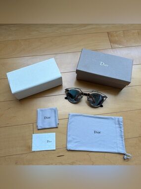 DIOR SOREAL Sunglasses With Box & Case & Dust Bag As pictured